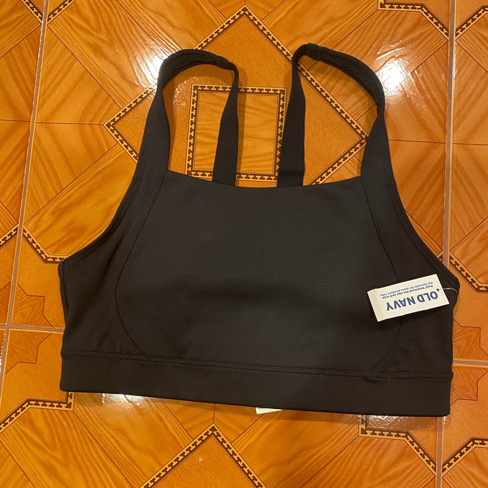 Old Navy Black Activewear Top, Size- Large Junior